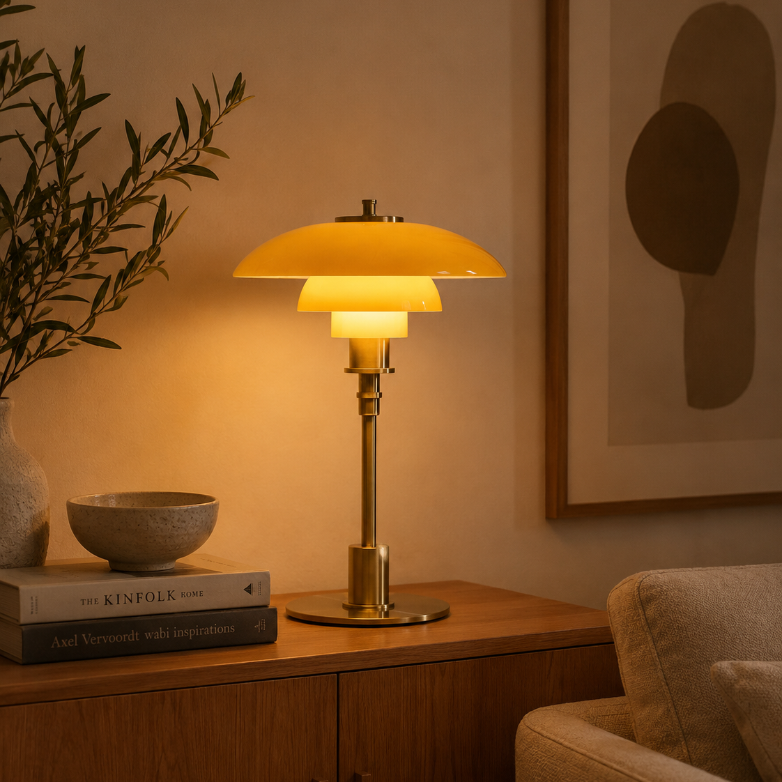 Stolní lampa v dánském designu